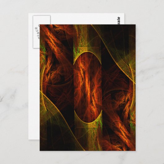 Mystique Oerwoud Abstract Art Briefkaart (Voorkant / Achterkant)