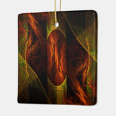Mystique Oerwoud Abstract Art Square Ornament (Links)