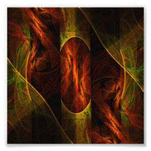 Mystique Oerwoud Abstract Foto afdrukken
