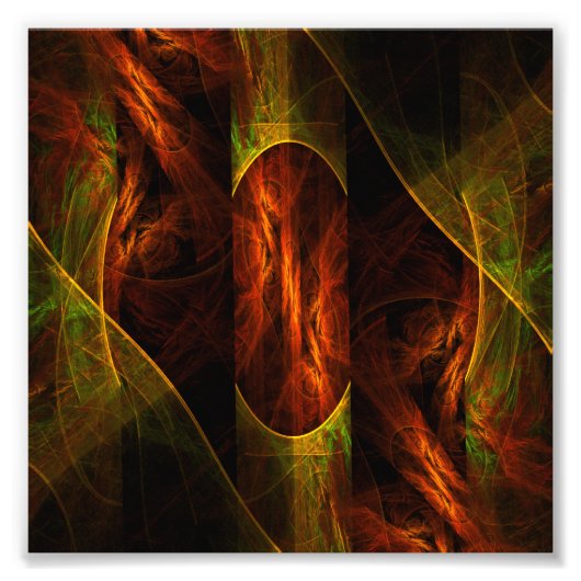 Mystique Oerwoud Abstract Foto afdrukken (Voorkant)