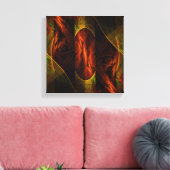 Mystique Oerwoud Abstract Kunst Zwart-wit Canvas Afdruk (Insitu (Woonkamer))