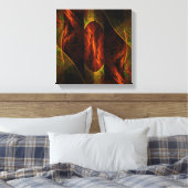 Mystique Oerwoud Abstract Kunst Zwart-wit Canvas Afdruk (Insitu (Slaapkamer))