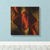 Mystique Oerwoud Abstract Kunst Zwart-wit Canvas Afdruk (Insitu (Houten vloer))