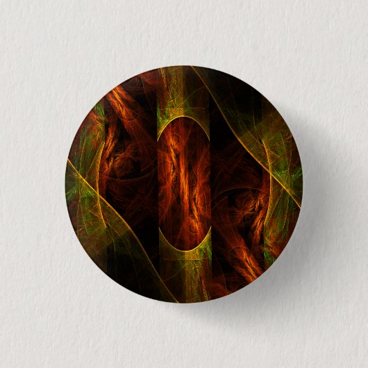 Mystique Oerwoud Abstracte Art Button (rond) (Voorkant)