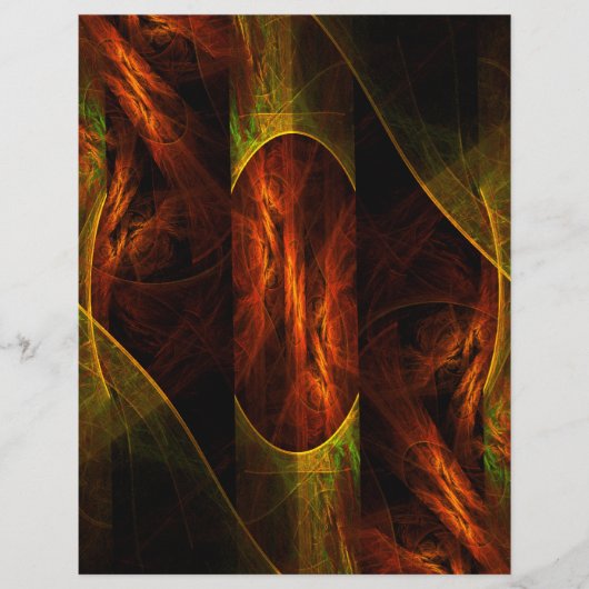 Mystique Oerwoud Abstracte Art Flyer (Voorkant)