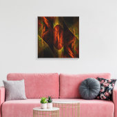 Mystique Oerwoud Abstracte Art Quad Canvas Afdrukk (Insitu (Woonkamer))