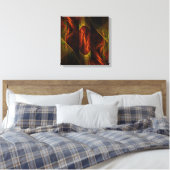 Mystique Oerwoud Abstracte Art Quad Canvas Afdrukk (Insitu (Slaapkamer))
