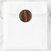 Mystique Oerwoud Abstracte Art Round Sticker (Tas)
