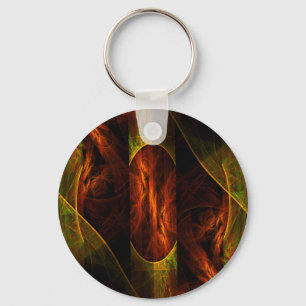 Mystique Oerwoud Abstracte Art Sleutelhanger