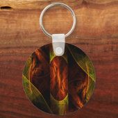 Mystique Oerwoud Abstracte Art Sleutelhanger (Voorkant)