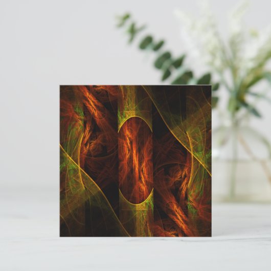 Mystique Oerwoud Abstracte Kunst (Staand voorkant)