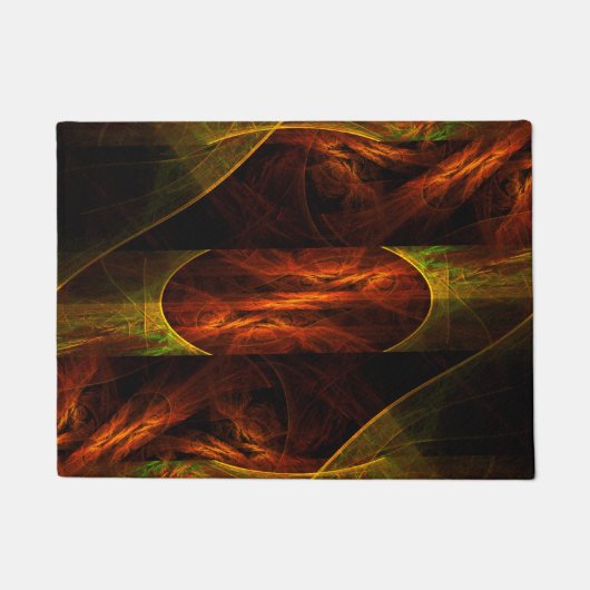 Mystique Oerwoud Abstracte Kunst Deurmat (Voorkant)