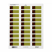 Mystique Oerwoud Abstracte Kunst Etiket (Full Sheet)