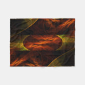 Mystique Oerwoud Abstracte Kunst Fleece Deken (Voorkant (Horizontaal))