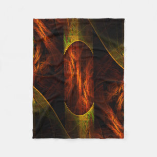 Mystique Oerwoud Abstracte Kunst Fleece Deken