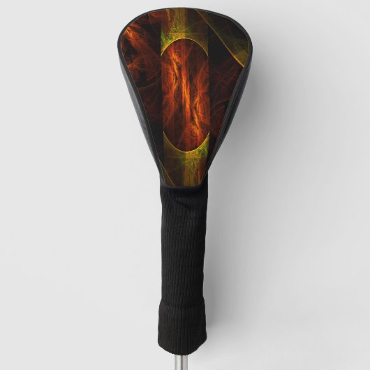 Mystique Oerwoud Abstracte Kunst Golfheadcover (Voorkant)