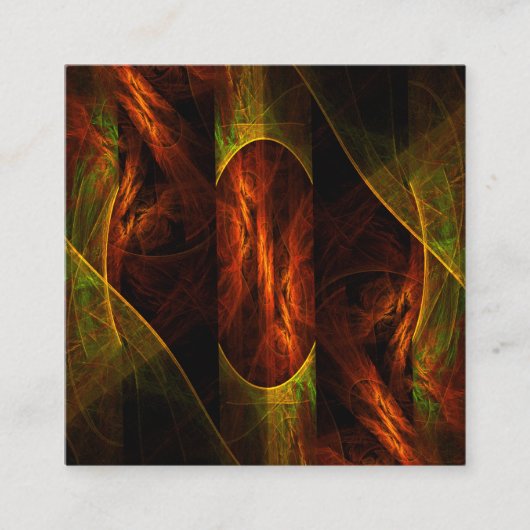 Mystique Oerwoud Abstracte Kunst Informatiekaartje (Voorkant)