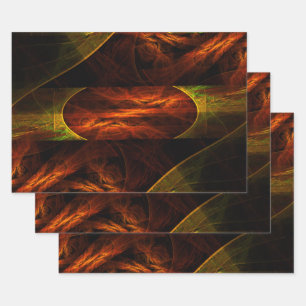 Mystique Oerwoud Abstracte Kunst Inpakpapier Vel