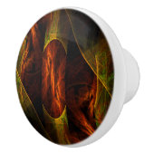 Mystique Oerwoud Abstracte Kunst Keramische Knop (Rechts)