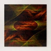 Mystique Oerwoud Abstracte Kunst Legpuzzel (Horizontaal)