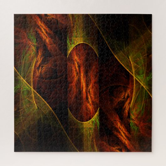 Mystique Oerwoud Abstracte Kunst Legpuzzel (Verticaal)