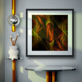Mystique Oerwoud Abstracte Kunst Poster