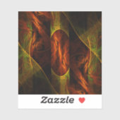 Mystique Oerwoud Abstracte Kunst Sticker (Vel)