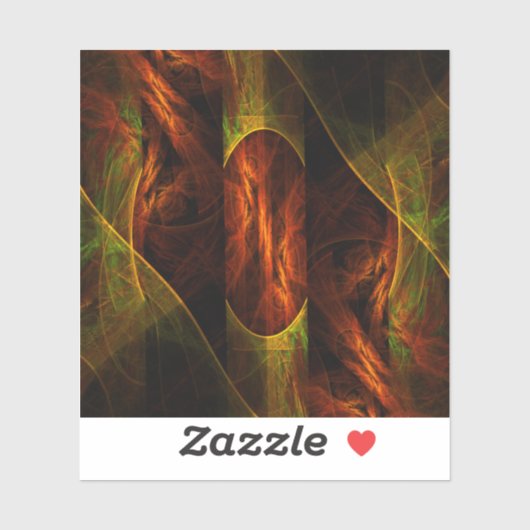 Mystique Oerwoud Abstracte Kunst Sticker (Vel)