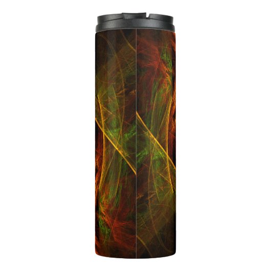 Mystique Oerwoud Abstracte Kunst Thermosbeker (Achterkant)