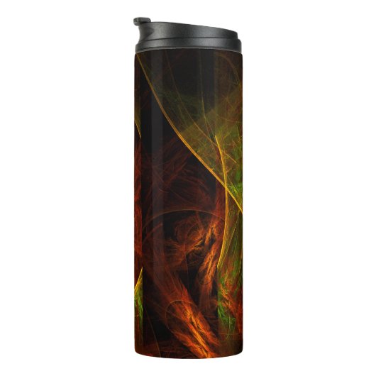 Mystique Oerwoud Abstracte Kunst Thermosbeker (Geroteerd rechts)