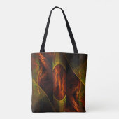 Mystique Oerwoud Abstracte Kunst Tote Bag (Achterkant)