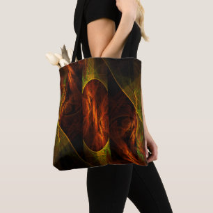 Mystique Oerwoud Abstracte Kunst Tote Bag