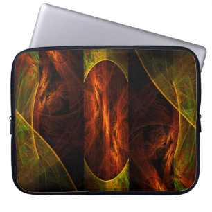 Mystique Oerwoud Abstracte kunstlaptophoes Laptop Sleeve