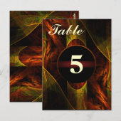 Mystique Oerwoud Table Number Briefkaart (Voorkant / Achterkant)