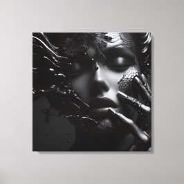 Mystique of Shadows: Een dans van licht en donker Canvas Afdruk