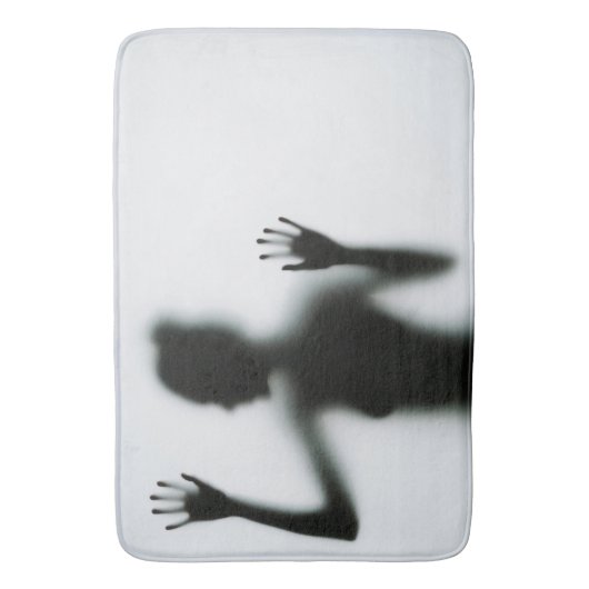 Mystique Silhouette Badmat – Dramatisch & Pluche (Voorkant Verticaal)