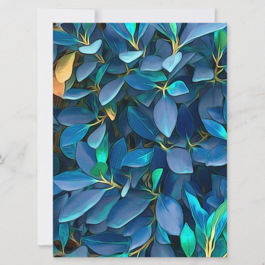 Mystisch Blauwe Bladeren (Voorkant)