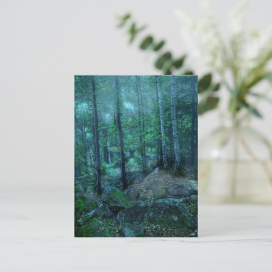 Mystisch bos briefkaart (Staand voorkant)