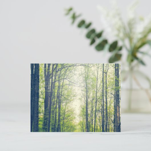 Mystisch bos briefkaart (Staand voorkant)