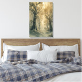 Mystisch bos canvas afdruk (Insitu (Slaapkamer))