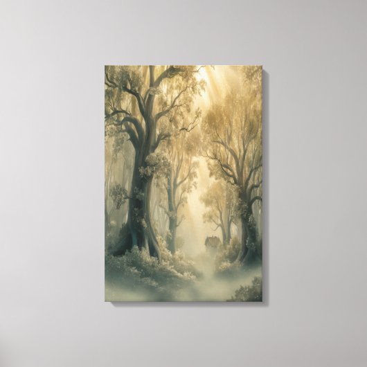 Mystisch bos canvas afdruk (Voorkant)