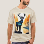 Mystisch bos hert t-shirt (Voorkant)