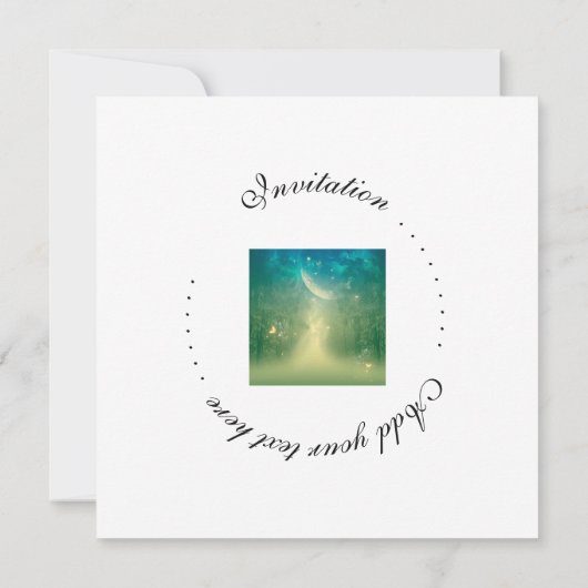 Mystisch bos kaart (Achterkant)