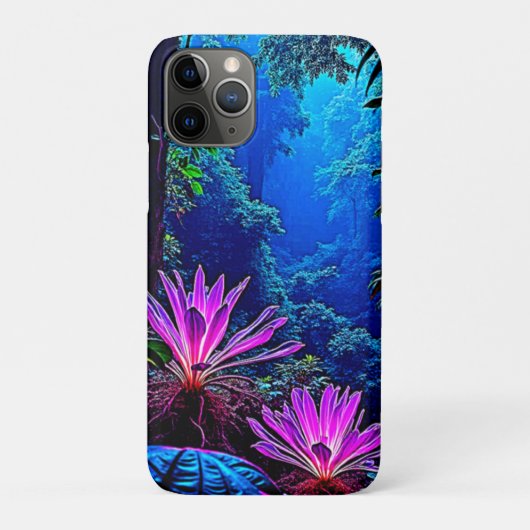Mystisch Glanzende Jungle Bloem Design Case-Mate iPhone Case (Achterkant)