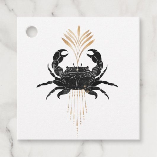 Mystisch kosmisch niestisch strand bedankjes labels (Voorkant)