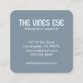 Mystisch oog en wijnstokken Elegant Boho Vierkante Visitekaartje (Achterkant)