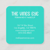 Mystisch oog en wijnstokken Elegant Boho Vierkante Visitekaartje (Achterkant)