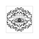 Mystisch oog Magische Elegante Rozen Boho Rubberstempel (Afrduk)