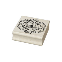 Mystisch oog Magische Elegante Rozen Boho Rubberstempel