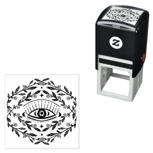 Mystisch oog Magische Elegante Rozen Boho Zelfinktende Stempel